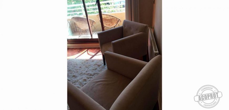 SE ARRIENDA IMPECABLE Y AMOBLADO DEPTO 1D EDIFICIO LYON