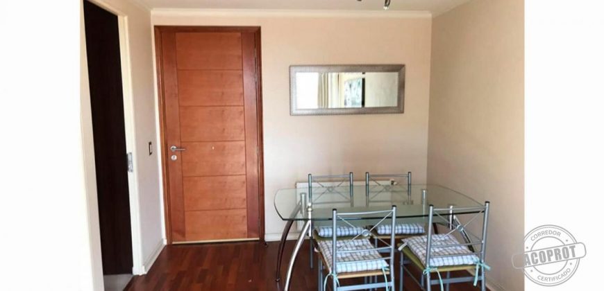 SE ARRIENDA IMPECABLE Y AMOBLADO DEPTO 1D EDIFICIO LYON