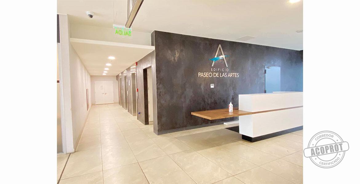 SE ARRIENDA OFICINA NUEVA EN MODERNO EDIFICIO PASEO LAS ARTES