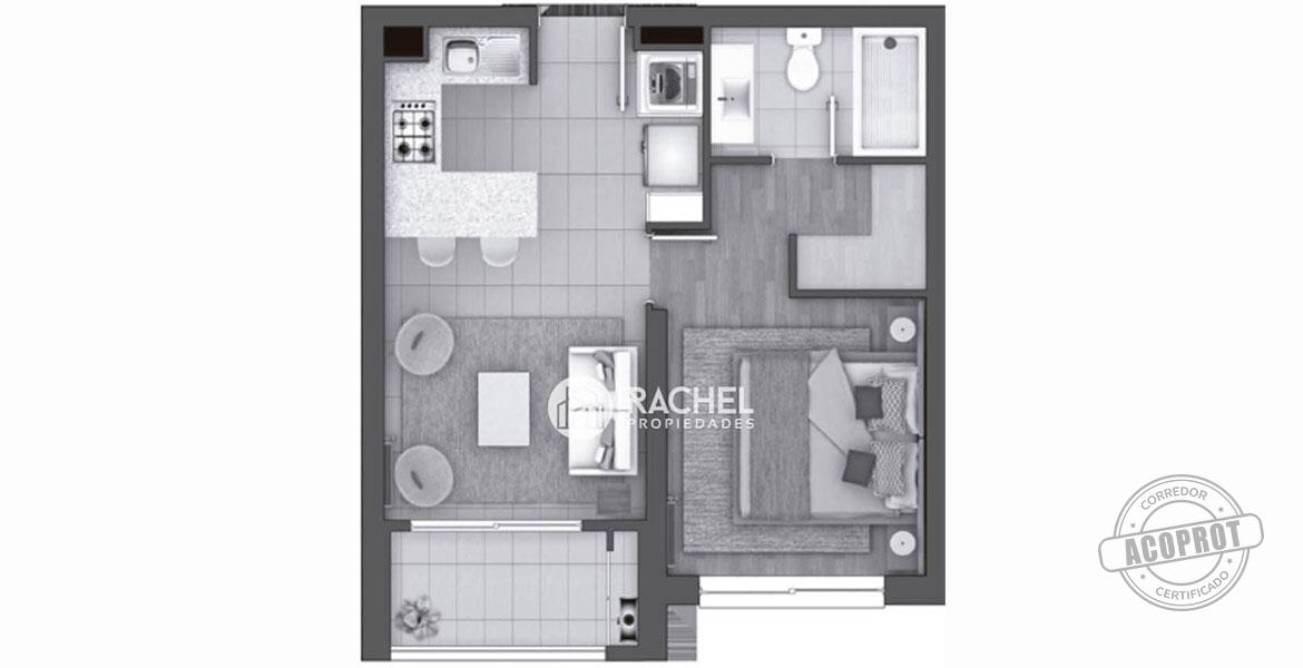 SE ARRIENDA LUMINOSO DEPARTAMENTO NUEVO EN EDIFICIO PARQUE OLIMPIA SECTOR PABLO NERUDA