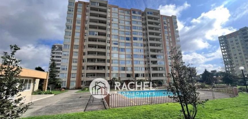 Se Arrienda Soleado Departamento 3D, 2B en Condominio Los Conquistadores