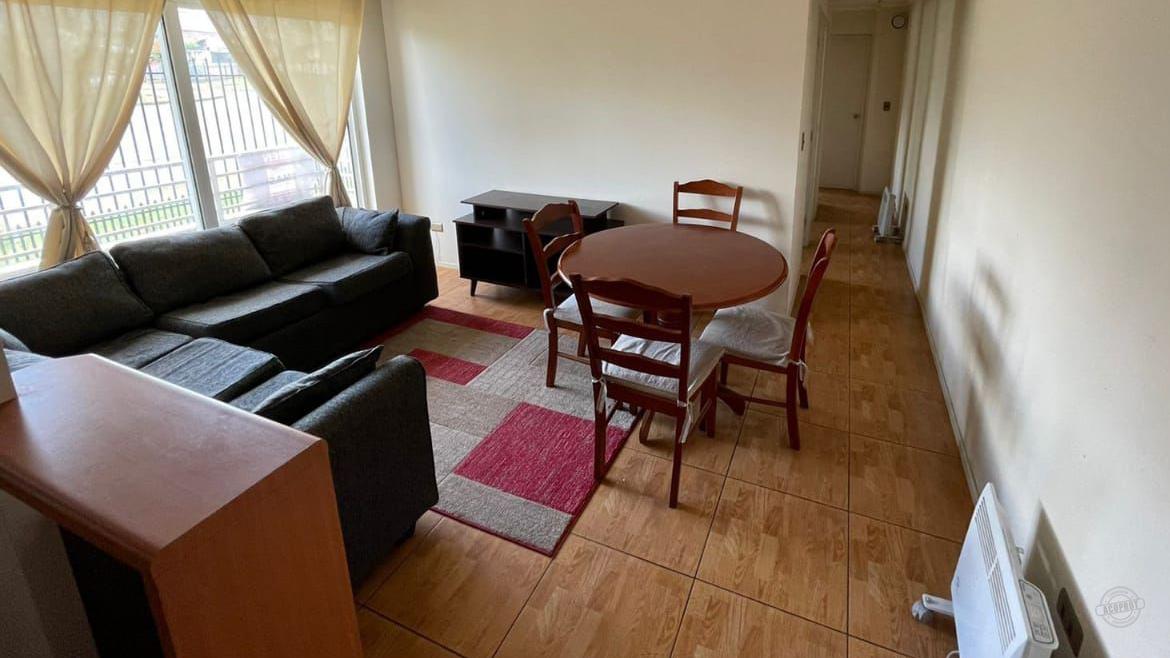 Arrendamos departamento amoblado con gastos comunes incluidos en Alto Recreo