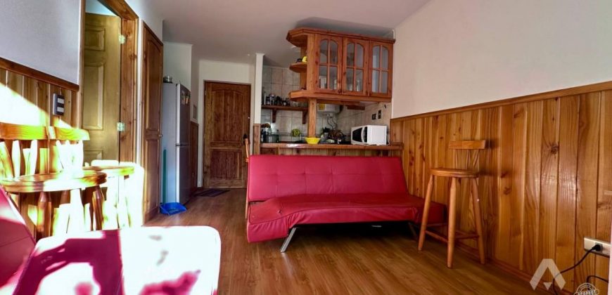 Departamento de un dormitorio en venta en Pucón