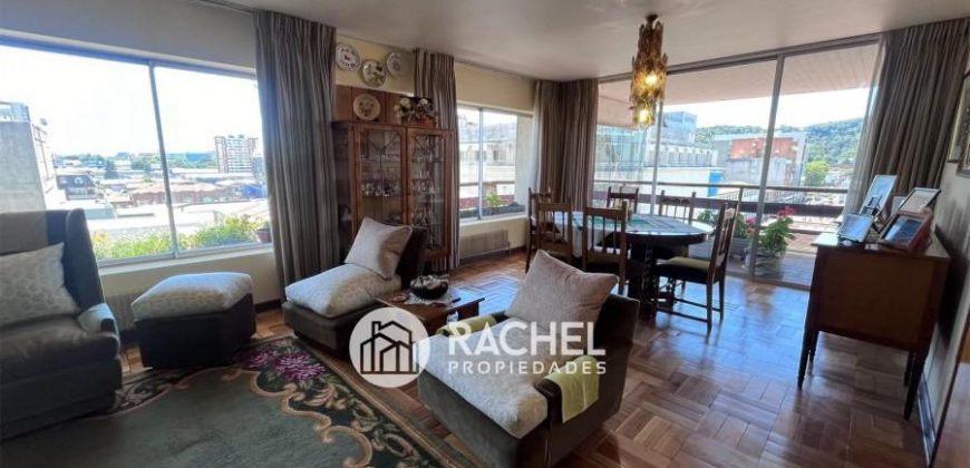 SE VENDE SOLEADO Y AMPLIO DEPTO EN PLENO CENTRO DE TEMUCO