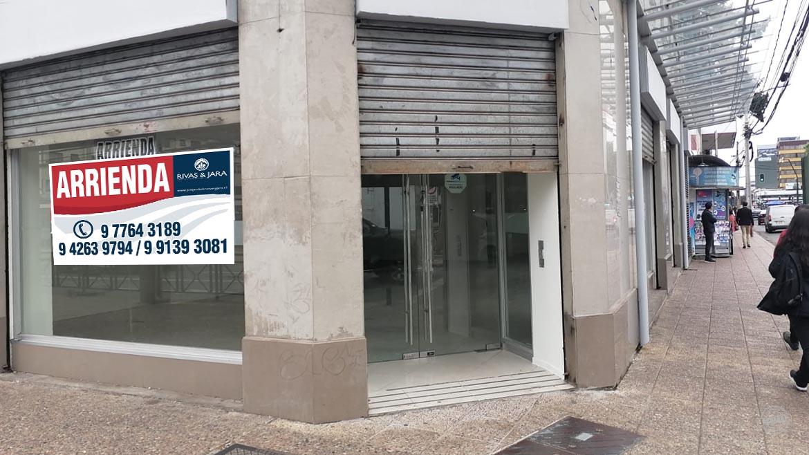 Arrendamos amplio local comercial con gran visibilidad en el centro de Temuco