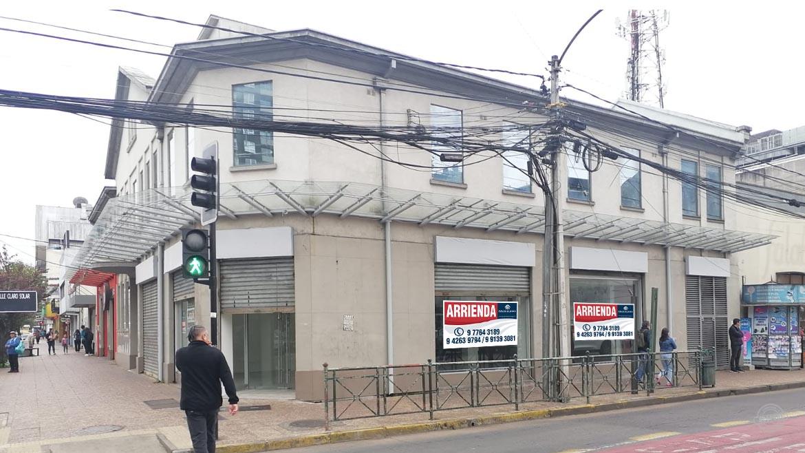 Arrendamos amplio local comercial con gran visibilidad en el centro de Temuco
