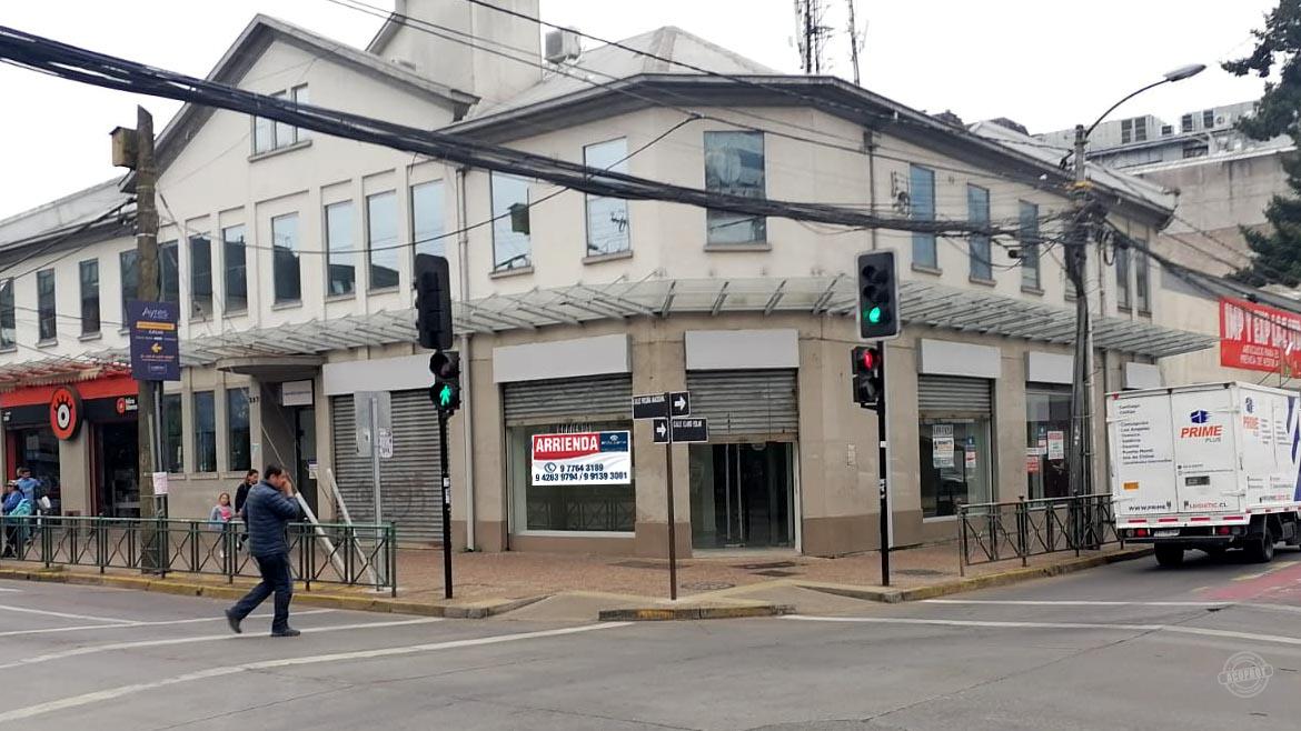 Arrendamos amplio local comercial con gran visibilidad en el centro de Temuco