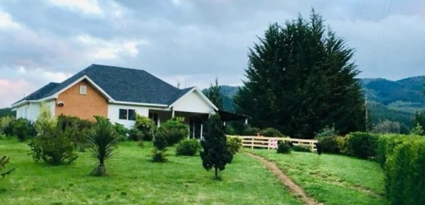 SE VENDE PARCELA DE AGRADO CON CASA HABITACIÓN A 10 KMS DE LA CIUDAD DE LAUTARO