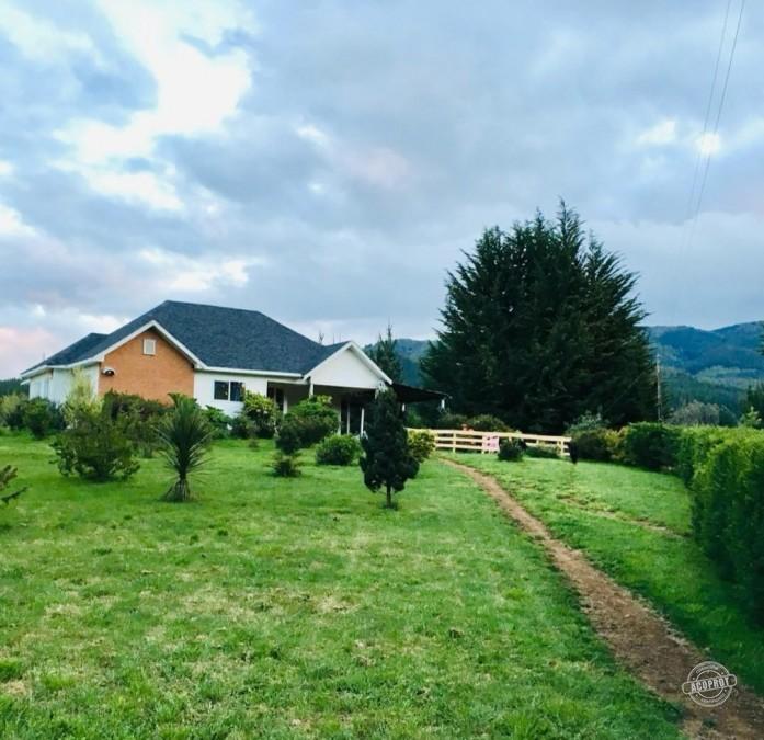 SE VENDE PARCELA DE AGRADO CON CASA HABITACIÓN A 10 KMS DE LA CIUDAD DE LAUTARO