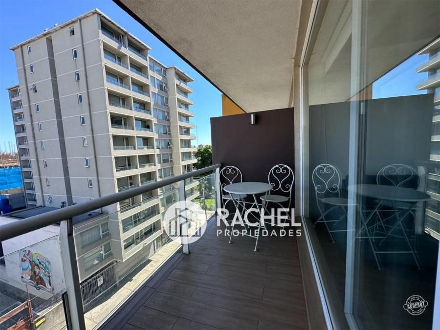 SE ARRIENDA DEPARTAMENTO FULL AMOBLADO EDIFICIO BARCELONA CON AMPLIA TERRAZA