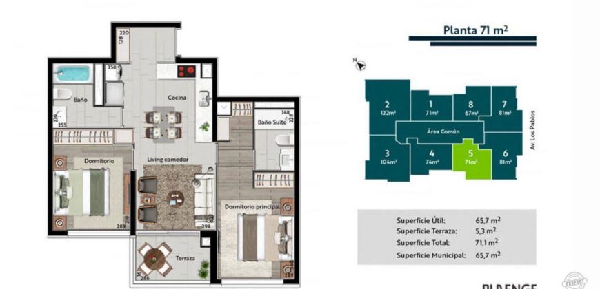 EN VENTA EXCELENTE DEPARTAMENTO SECTOR LOS PABLOS