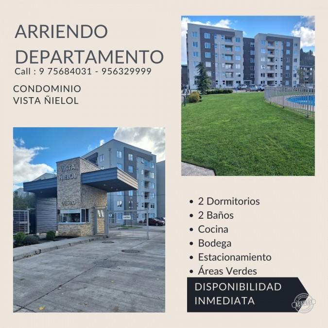 Arriendo Departamento 2 Dormitorios en Temuco – Condominio Vista del Ñielol, Salida Norte Arriendo Departamento 2 Dormitorios en Temuco – Condominio Vista del Ñielol, Salida Norte