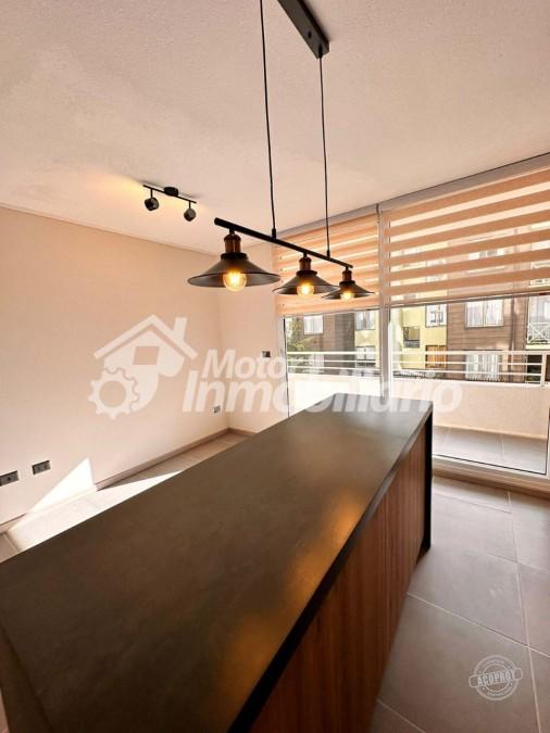 ARRENDAMOS LUMINOSO DEPARTAMENTO DE 1 DORMITORIO EN LA CIUDAD DE TEMUCO A PASOS DE LA UNIVERSIDAD CATÓLICA, SALIDA NORTE