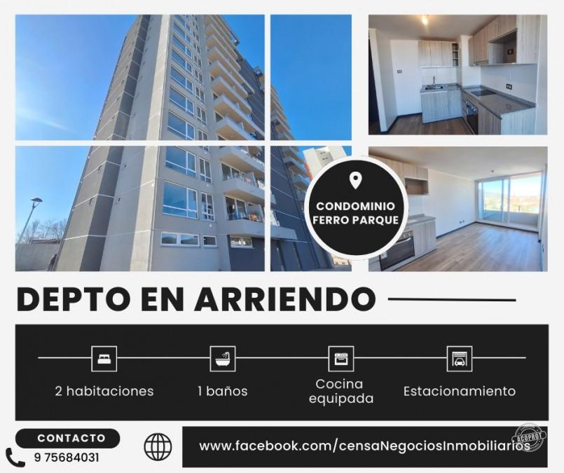 Arriendo departamento 2 dormitorios con gastos comunes incluidos