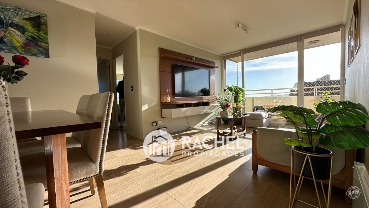 SE ARRIENDA PRECIOSO E ILUMINADO DPTO DOS DORMITORIOS EN CONDOMINIO