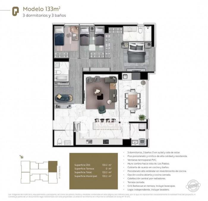 SE VENDE MODERNO Y ELEGANTE DEPTO- Edificio Cuiaba- Sector Portal de la Frontera