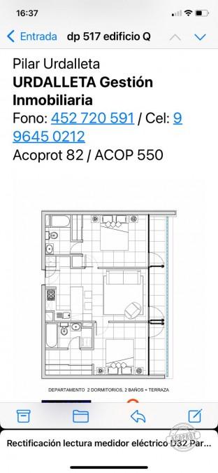 Departamento mariposa 2 dormitorios, 2 baños y estacionamiento