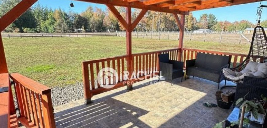 EN VENTA PARCELA DE 5.000 M² CON ACOGEDORA CABAÑA EQUIPADA EN VILCÚN