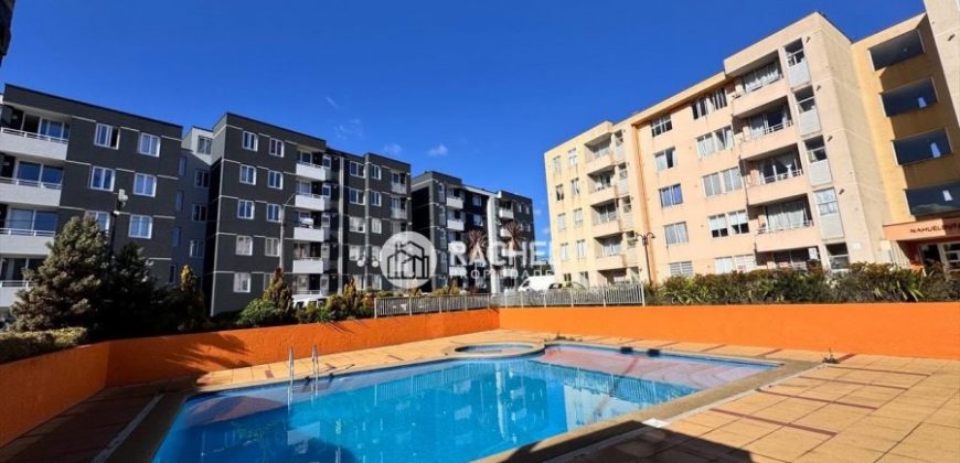 SE ARRIENDA SOLEADO DEPARTAMENTO 2 DORMITORIOS CONDOMINIO LUIS DURAND – TEMUCO