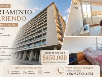 Arriendo departamento 1 Dormitorio 1 Baño Edificio Q