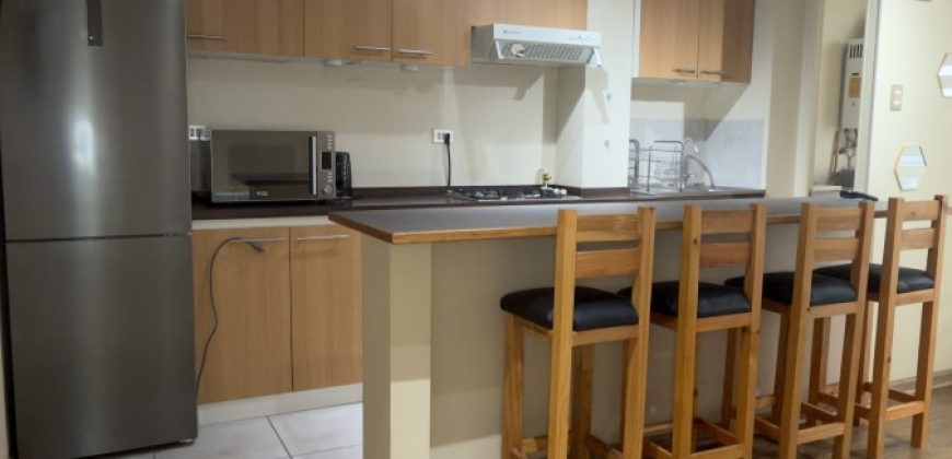 ARRIENDA DEPARTAMENTO AMOBLADO 2 DORMITORIOS + ESTACIONAMIENTO CONDOMINIO PARQUE DURAND