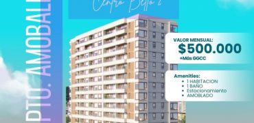 ARRENDAMOS DEPARTAMENTO AMOBLADO CON ESTACIONAMIENTO EDIFICIO CENTRO BELLO 2 TEMUCO CENTRO