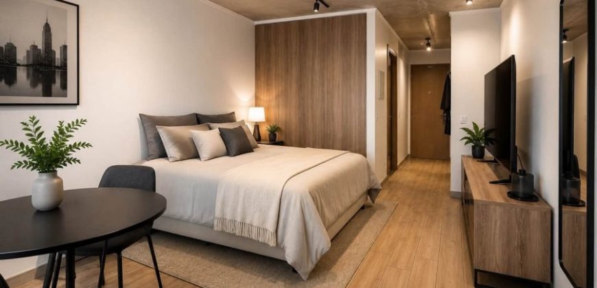 SE ARRIENDA DEPARTAMENTO EDIFICIO BARCELONA CON AMPLIA TERRAZA
