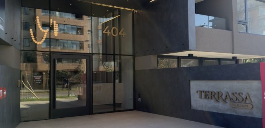 ARRIENDA DEPARTAMENTO ESTUDIO + ESTACIONAMIENTO EDIFICIO TERRASSA AVENIDA ALEMANIA