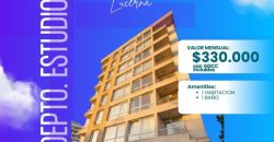 ARRENDAMOS LUMINOSO DEPARTAMENTO ESTUDIO EN LA CIUDAD DE TEMUCO A PASOS DE AVENIDA ALEMANIA EN ESPACIO LUCERNA