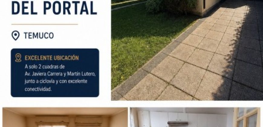 ARRIENDA CASA EN ARBOLEDA DEL PORTAL, TEMUCO