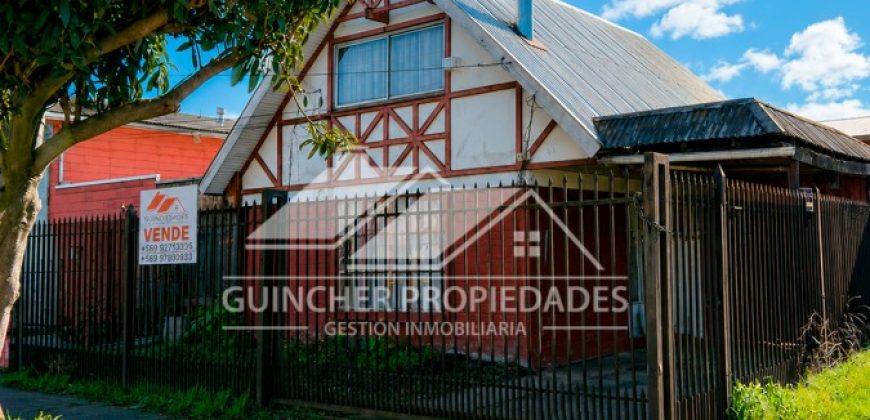 EN VENTA AMPLIA CASA ESQUINA LAS TRANQUERAS VILLA GANADEROS TEMUCO