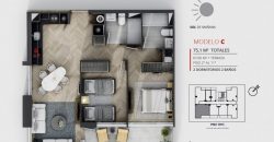 ARRENDAMOS NUEVO Y EXCLUSIVO DEPARTAMENTO DE 2 DORMITORIOS 2 ESTACIONAMIENTOS EN EDIFICIO TERRASSA CIUDAD DE TEMUCO