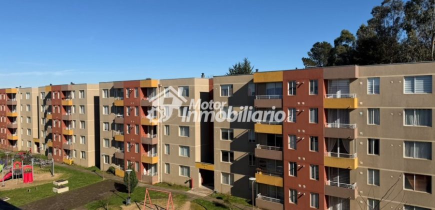 ARRENDAMOS LUMINOSO DEPARTAMENTO DE 2 DORMITORIOS EN CONDOMINIO PARQUE DURAND FUNDO DEL CARMEN CIUDAD DE TEMUCO