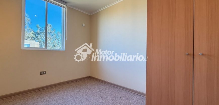 ARRENDAMOS LUMINOSO DEPARTAMENTO DE 2 DORMITORIOS EN CONDOMINIO PARQUE DURAND FUNDO DEL CARMEN CIUDAD DE TEMUCO