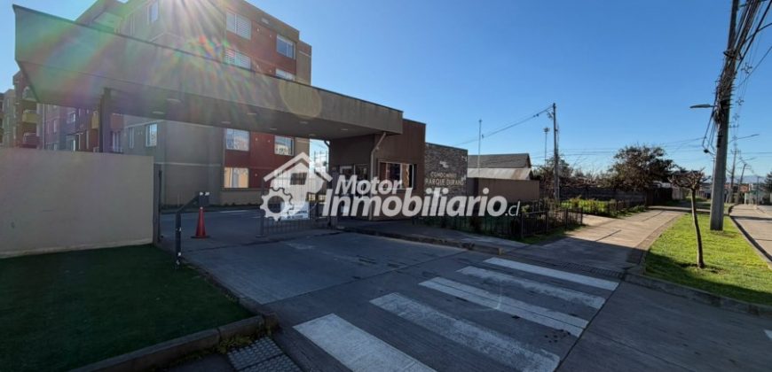 ARRENDAMOS LUMINOSO DEPARTAMENTO DE 2 DORMITORIOS EN CONDOMINIO PARQUE DURAND FUNDO DEL CARMEN CIUDAD DE TEMUCO