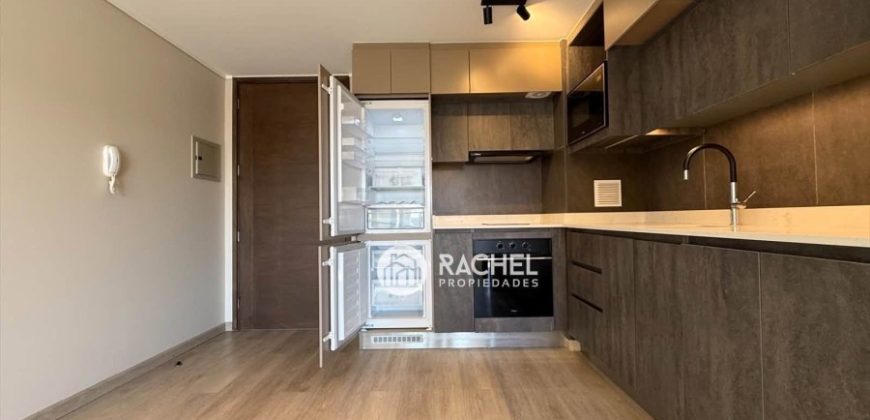 SE ARRIENDA SOLEADO DEPTO 1D MODERNO CONDOMINIO PONTEVEDRA- Portal de la Frontera