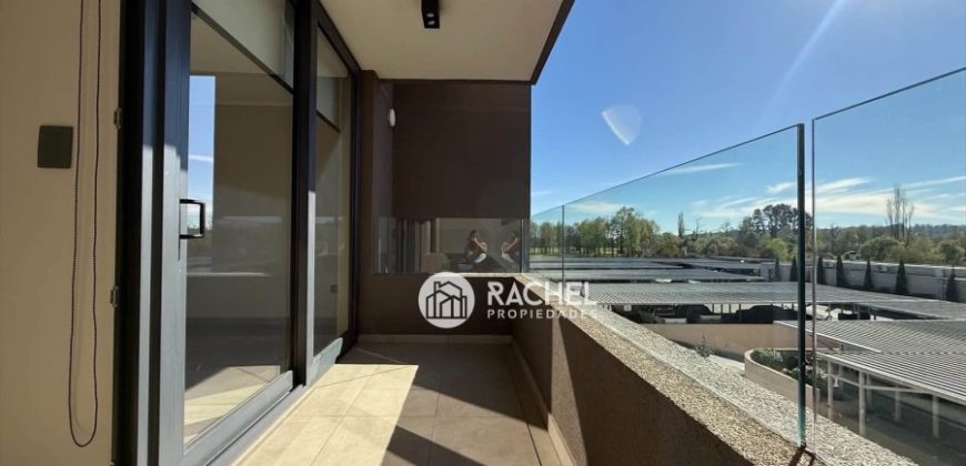 SE ARRIENDA SOLEADO DEPTO 1D MODERNO CONDOMINIO PONTEVEDRA- Portal de la Frontera