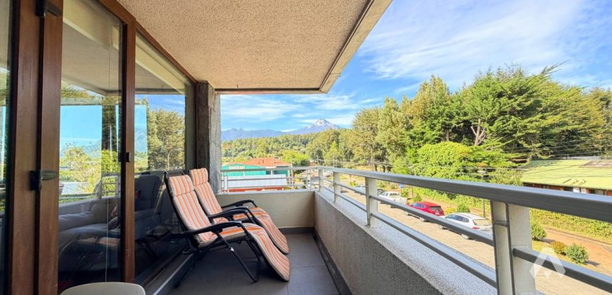 Departamento en venta en Pucón, con vista al volcán