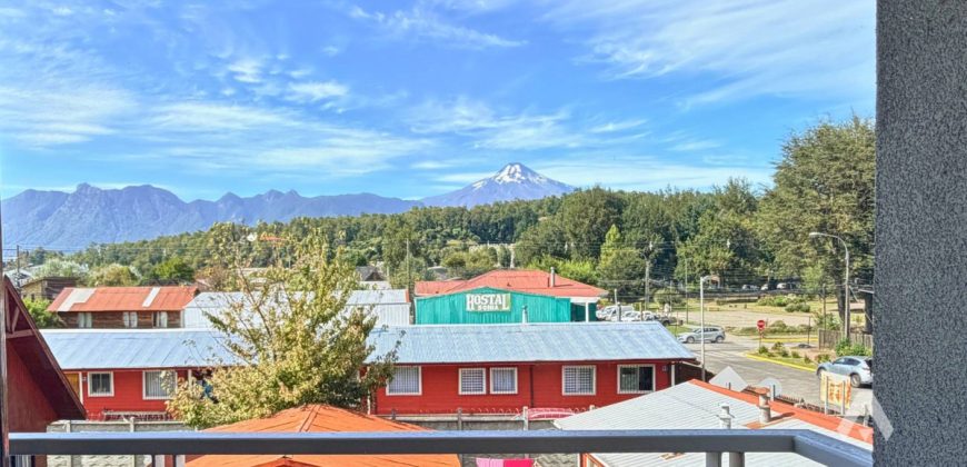 Departamento en venta en Pucón, con vista al volcán